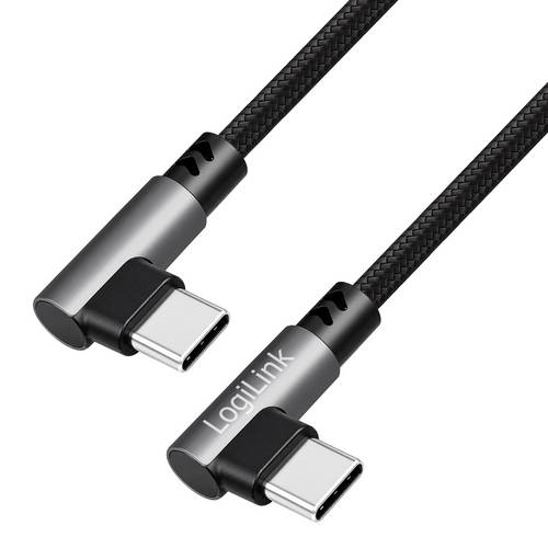 LogiLink USB-C Kabel USB 2.0 USB-C Stecker 2.00m Schwarz CU0462