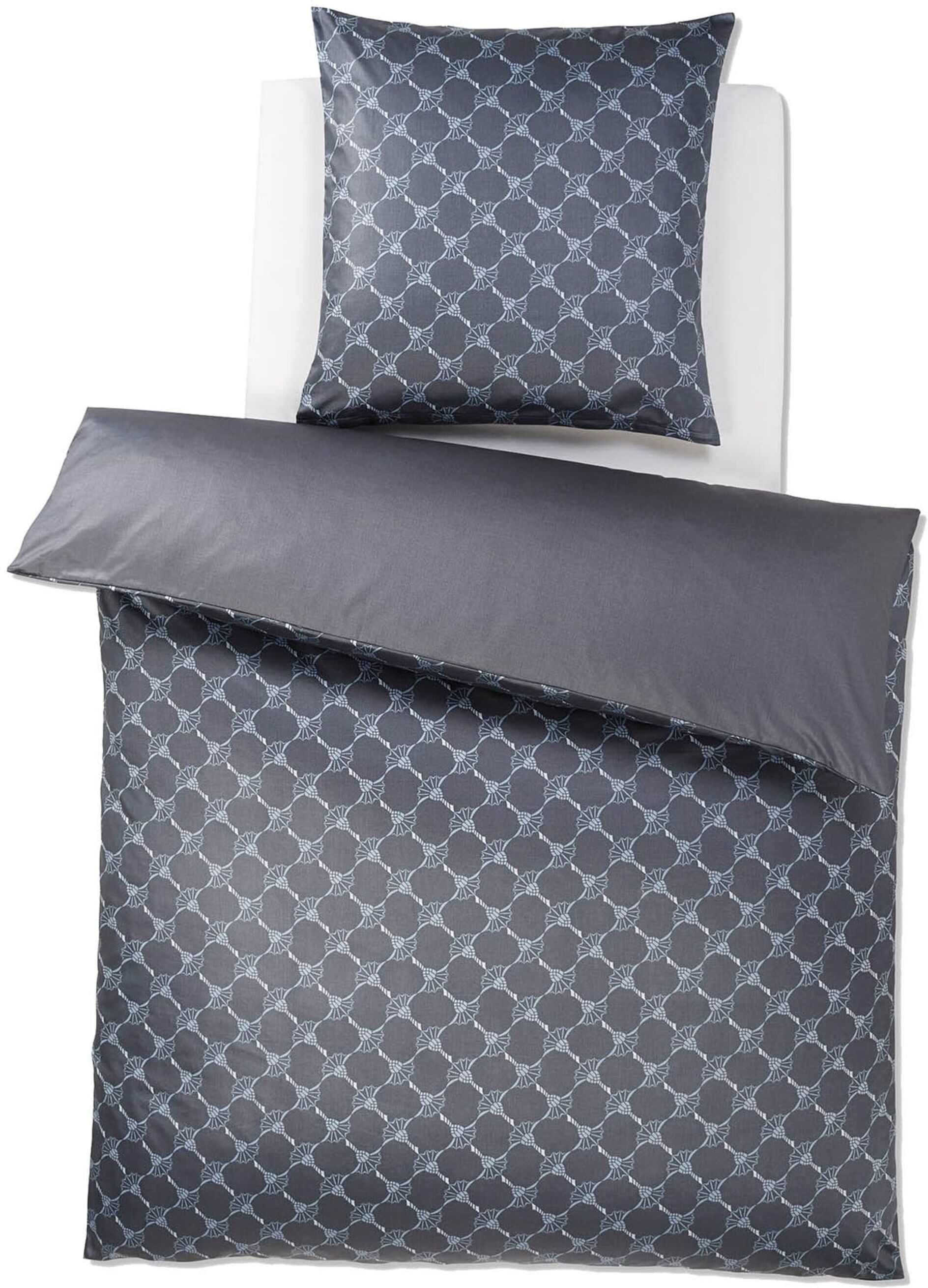 Joop! Bettbezug JOOP "Bettwäsche 1er Pack" Gr. S, grau, B:135cm L:200cm, Buntgewebe, , Bettbezüge