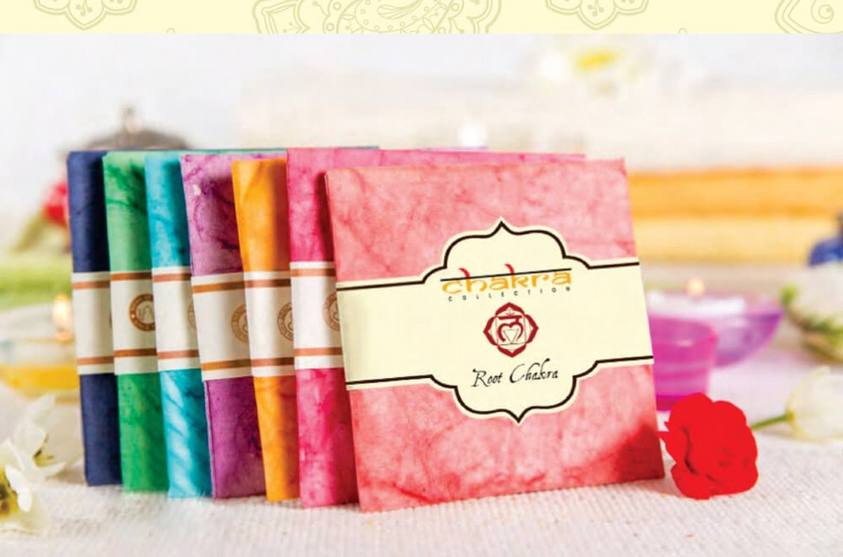 Chakra Geurzakjes – Set van 7 Handgemaakte Potpourri voor Rust en Positieve Energie