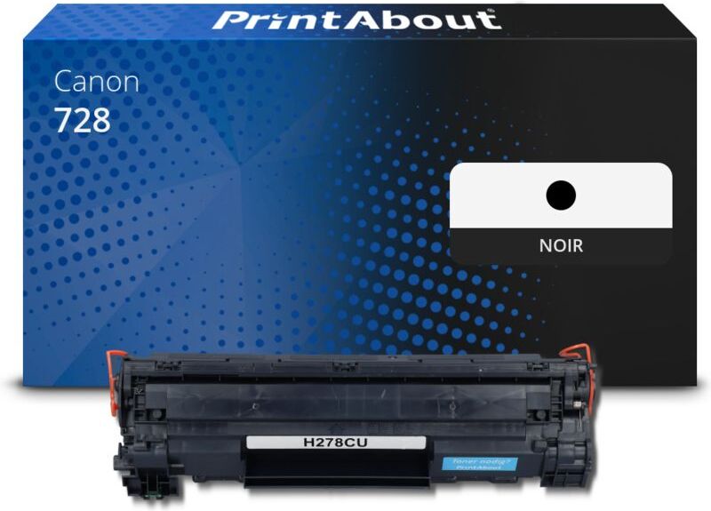 PrintAbout Toner compatible Canon 728 - Noir Noir