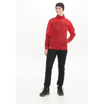 Trainingsjacke ENDURANCE "Rayna", Damen, Gr. 42, rot, 90% Polyester, 10% Elasthan, mehrfarbig, normal, hoch geschlossener Ausschnitt, Jacken Trainingsjacke, mit hochabschließendem Kragen