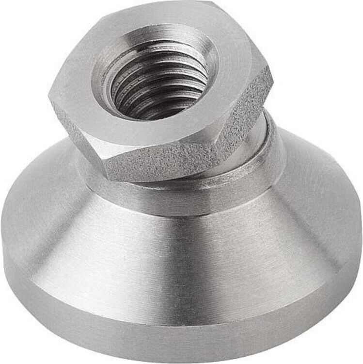 KIPP Gelenkteller D1=M16 D=50 H=32 Form B Edelstahl (K0395.316)