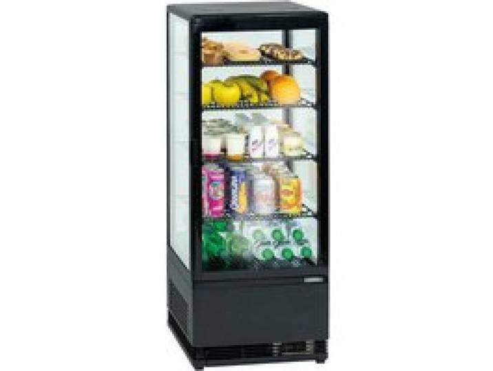 Mini Vitrine Réfrigérée Positive 58 L ou 98 L Noire - Casselin - l425- L1- P380- h805-