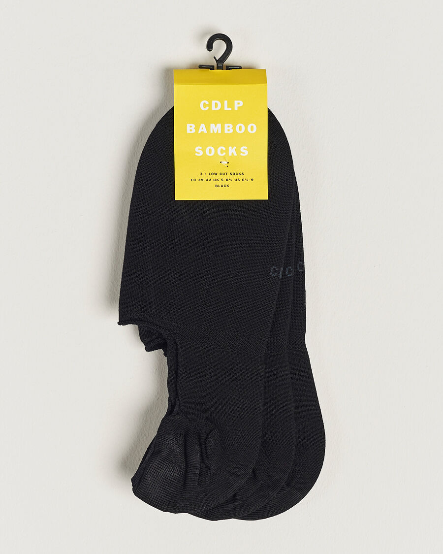 CDLP 3-Pack No Show Socks Black men 43-46 Sort