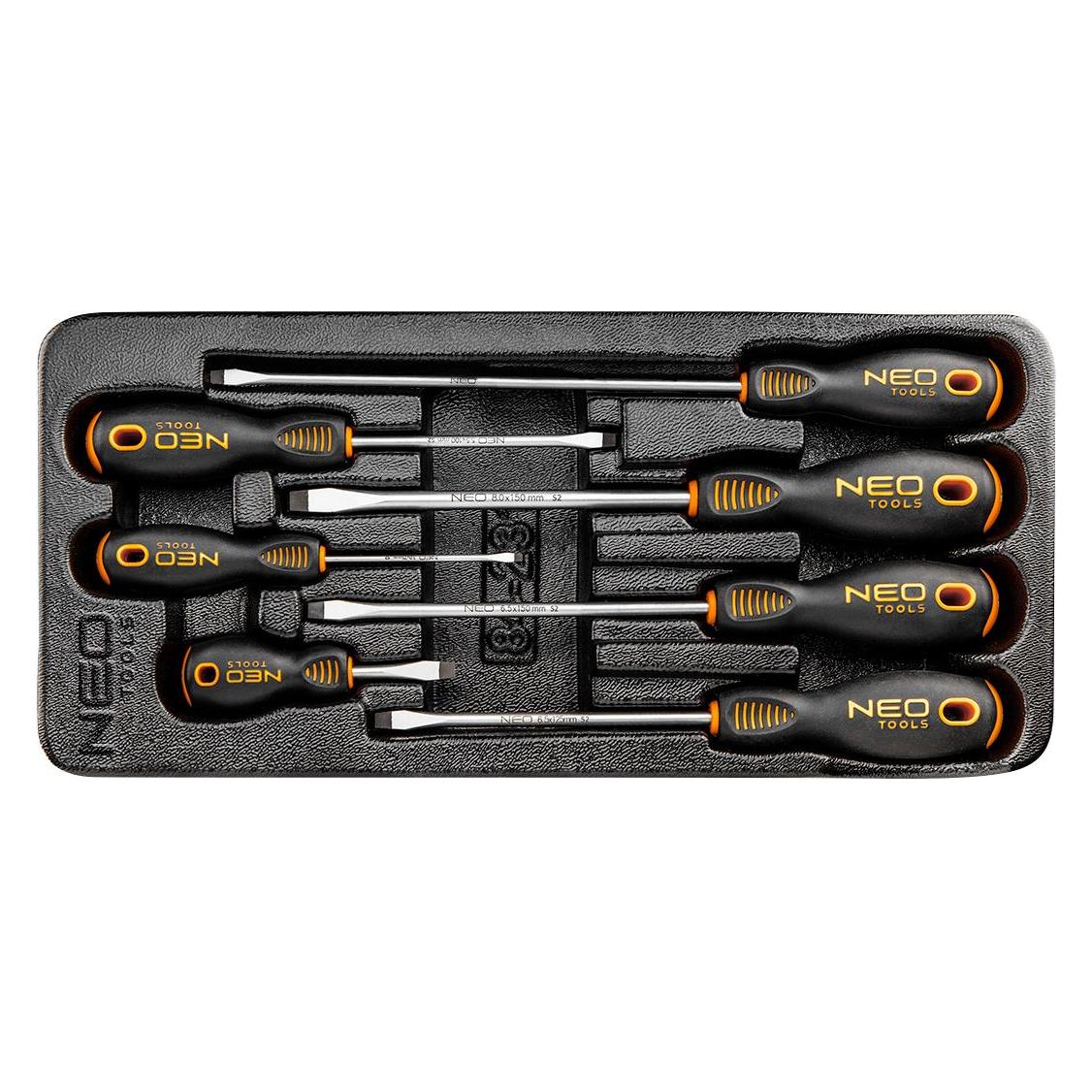 Neo Schraubendreher flach 7-tlg. (84-231) (Schlitz) (?84-231)