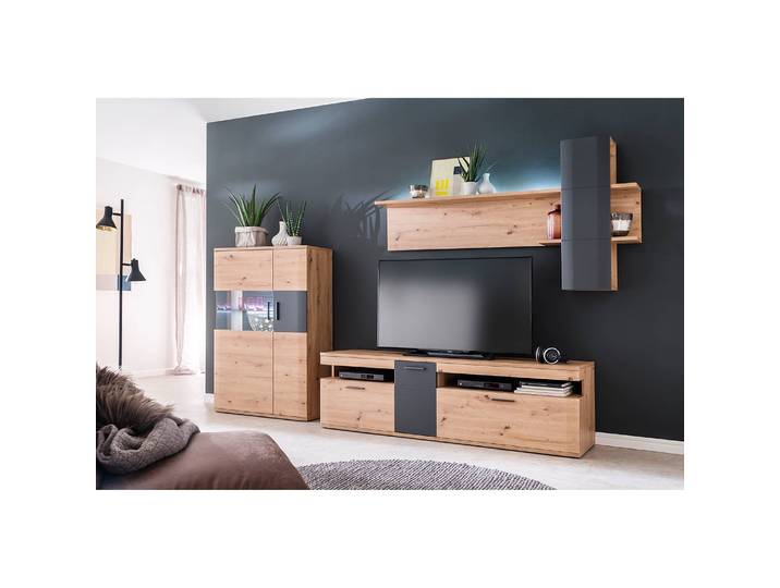Étagère murale II MDF panneau de fibres à densité moyenne enduit Marron 180 x 96 x 25cm