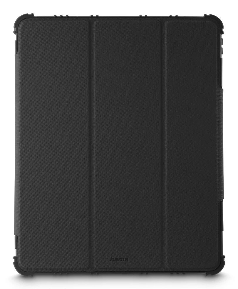 Hama 231012 Protection Folio aus Kunststoff für Apple iPad Air 13" (2024/2025) bis 33 cm (13") Stoßfest, Schmutzabweisend, Staubresistent, Schlagfest, Kratzresistent, Schockresistent mit Magnetverschluss (Schwarz) 00231012