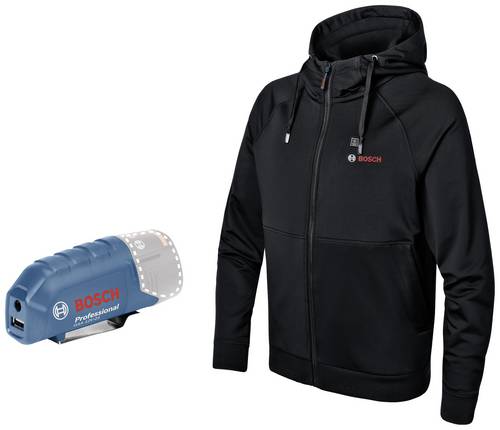 Bosch Professional 06188000ES Bosch Behzeibare Jacke GHH 12+18V XA Kleider-Größe: L Schwarz