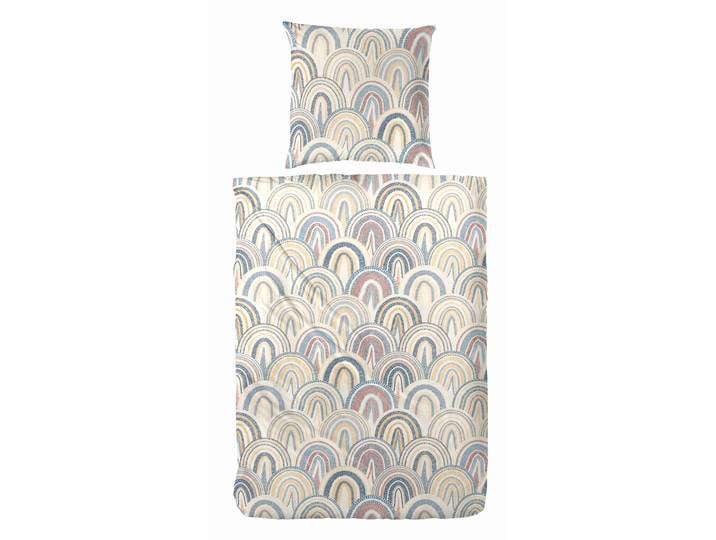 Bettwäsche PRIMERA Primera Renforce-Bettwäsche Rainboho , beige, B/L: 155cm x 220cm, 1 Stk., 1 Stk., Renforcé, B/L: 80cm x 80cm, 2 Stk., Renforcé, Obermaterial: 100% Baumwolle, Bettwäsche, Bettwäsche, mit kleinen schlichten Regenbögen
