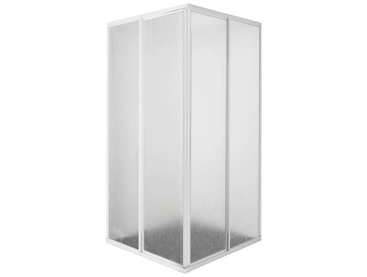 Eckeinstieg, Weiß, Kunststoff, 88x185x88 cm, Badezimmer, Baden & Duschen, Duschkabinen