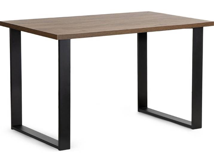 KONSIMO® Esstisch CETO Esszimmertisch Küchentisch 125x80cm, rechteckig, Loft-Stil