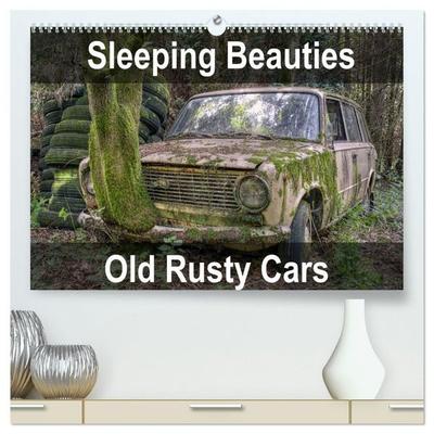 Sleeping Beauties Old Rusty Cars (High Quality Premium Wall Calendar 2027 DIN A2 landscape),CALVENDO 12 Month Wall Calendar