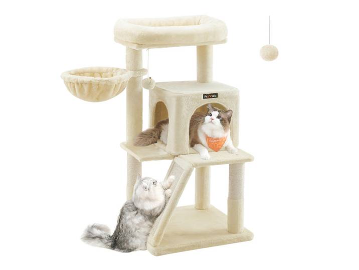 Boxxx Kratzbaum, Beige, Papier, 48x96x48 cm, Freizeit & Co, Tierbedarf, Tierzubehör