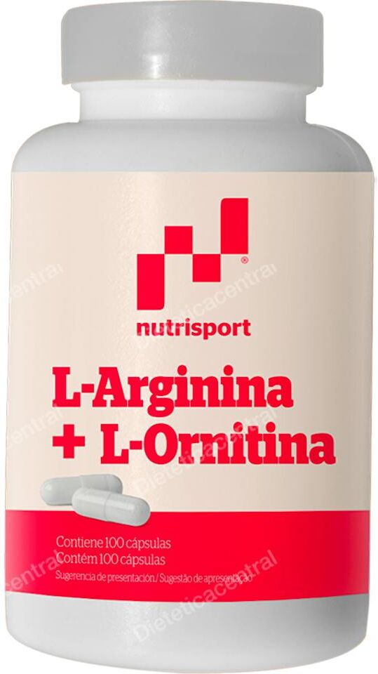 Nutrisport l-arginina l-ornitina 500mg. 100cap.