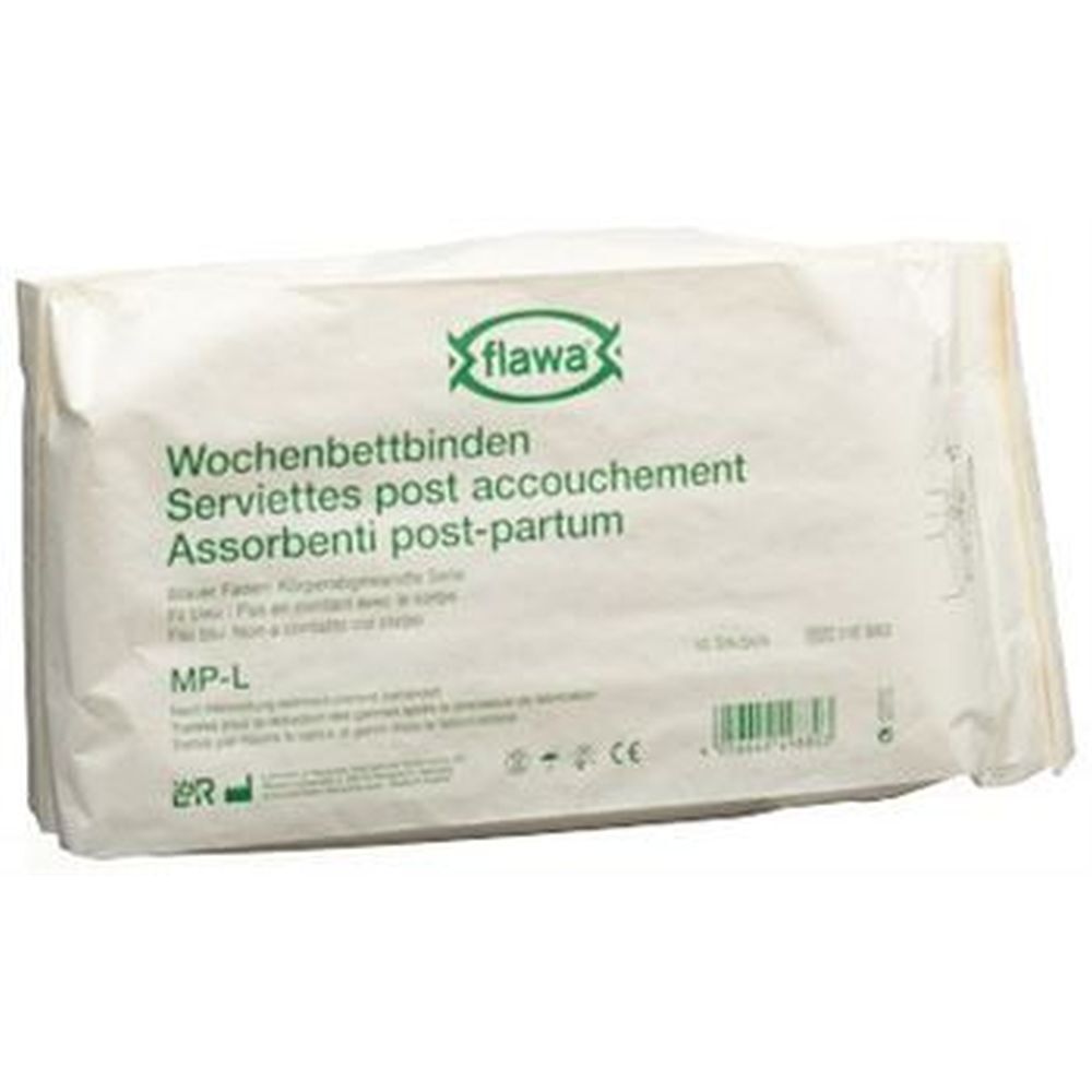 Flawa Wochenbettbinden Mp-L keimreduziert 10 Stk St Bandage(s)