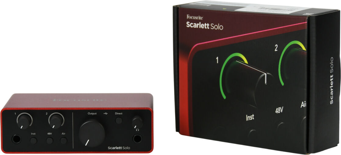 Focusrite Scarlett Solo 4th Gen Interfaz de audio PRO USB-C