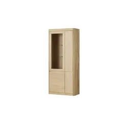 Woodford Vitrine  Barton ¦ holzfarben ¦ Maße (cm): B: 90 H: 200 T: 41.0