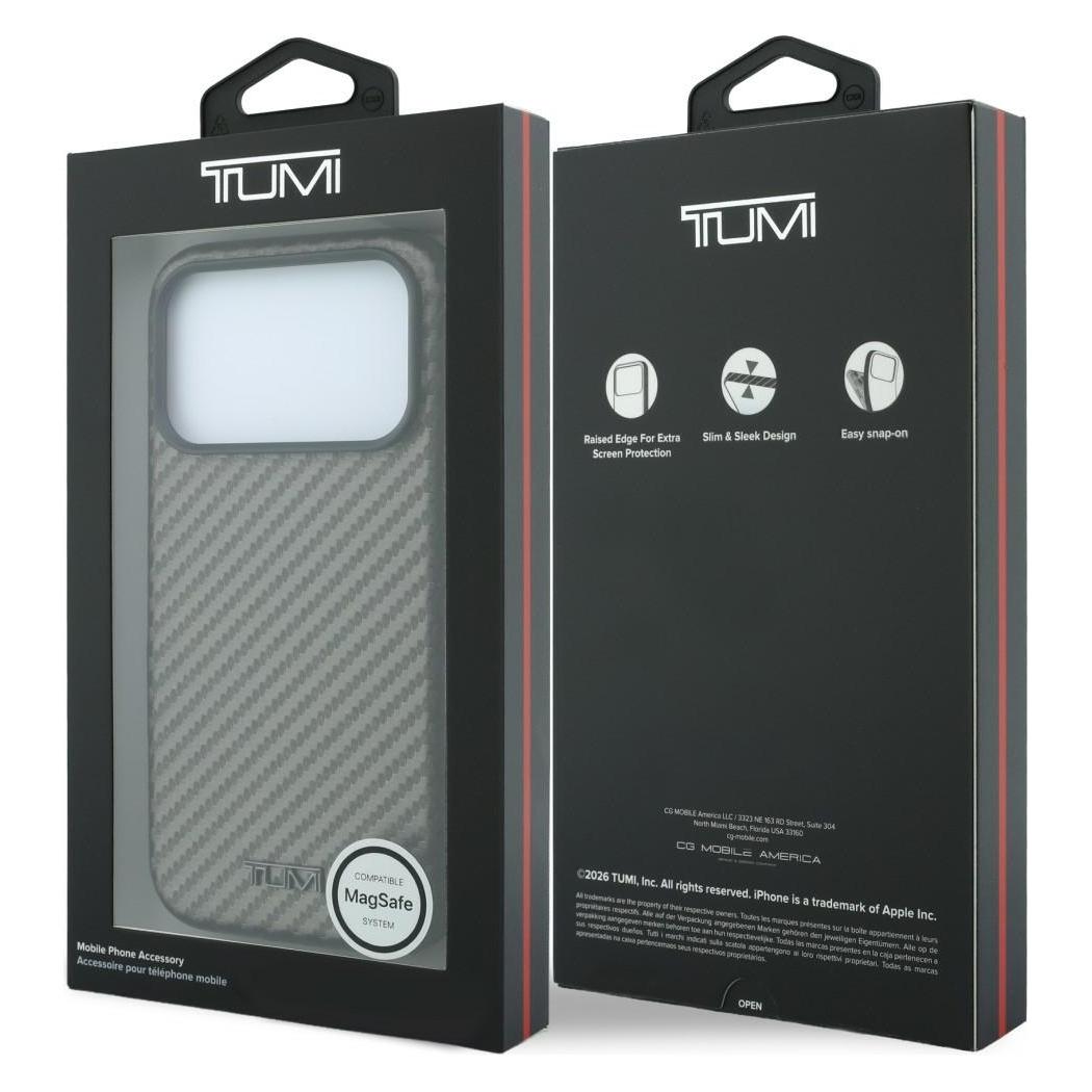 Tumi Case Carbon MagSafe for iPhone 18 Pro Max / 17 Pro Max anthracite (Apple iPhone 17 Pro Max, Apple iPhone 18 Pro Max) (77794596)