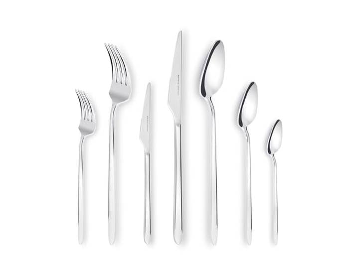 Karaca Stark 84 Teiliges Für 12 Personen, 316+ Premium, Besteck Set Löffel, Kuchengabeln, Edelstahl, Essbesteck Tafelbesteck Set Gesund und Hygienisch, Modernes Design