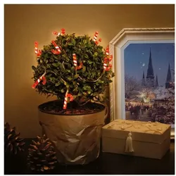goobay 10er LED-Lichterkette »Zuckerstange«