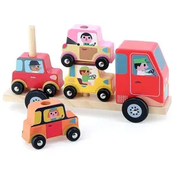 Vilac - Truck with Trailer and Stacking Cars (7636)