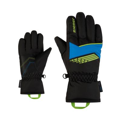 Skihandschuhe ZIENER "LAVIVI-Z AQUASHIELD JUNIOR", Mädchen, Gr. 7, schwarz, Kunstfaser, Handschuhe, warm, wasserdicht, winddicht, atmungsaktiv