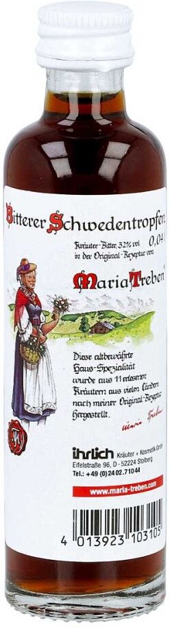 Maria Treben Bitterer Schwedentropfen 32% Vol. 40ml