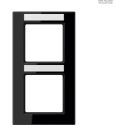 Jung AC582BFNASW Rahmen 2-fach Schriftf. senkrecht bruchs. A creation schwarz