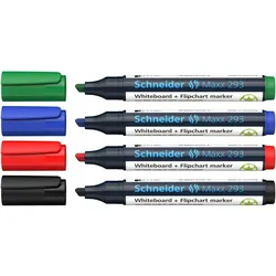 Schneider Board-Marker Maxx 293 nachfüllbar 2+5mm VE=30x4 Farben