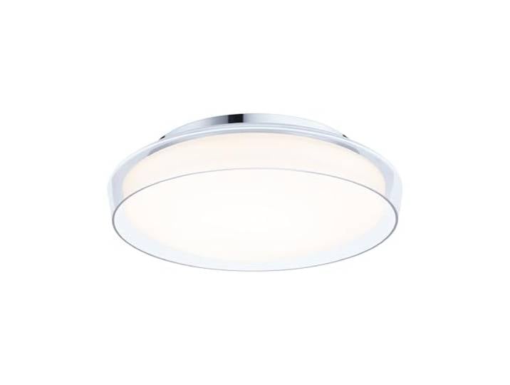 Paulmann 71075 Plafonnier LED Selection Bathroom Luena IP44 3000K 860lm 230V 16\,5W Verre\, Chrome luminaire de salle de bain