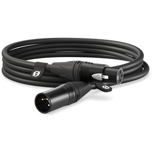RODE XLR-Kabel 3 m, XLR-Stecker auf XLR-Buchse, schwarz