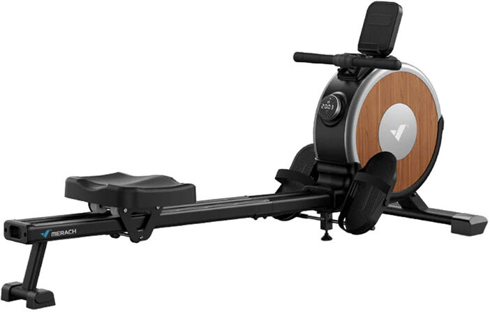 MERACH Vogatore MR-R02B9 (Nero) - Allenamento Completo e Silenzioso per Casa
