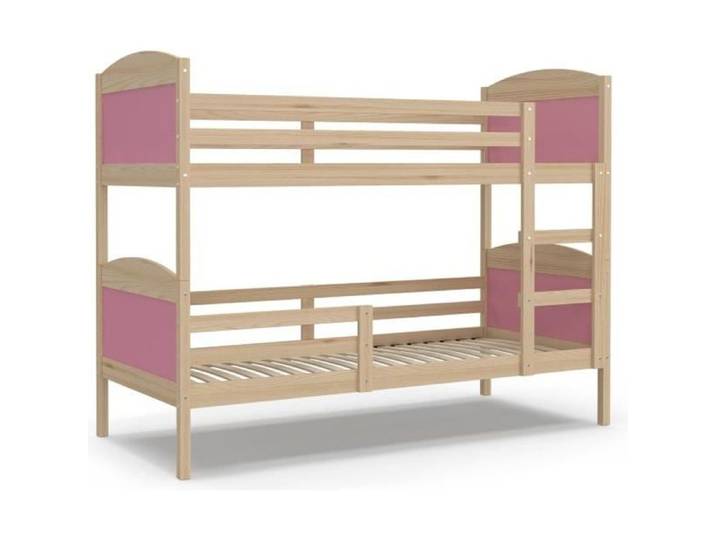 Lit Superposé Mati 90x190 Pin - rose