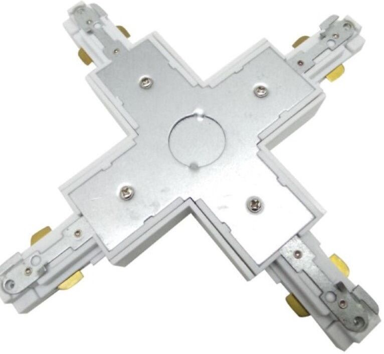 Silamp Connecteur X Rail Monophasé BLANC