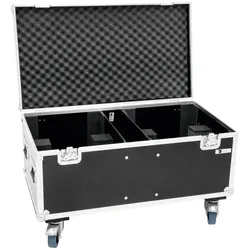 ROADINGER Flightcase 2x THA-250F mit Rollen