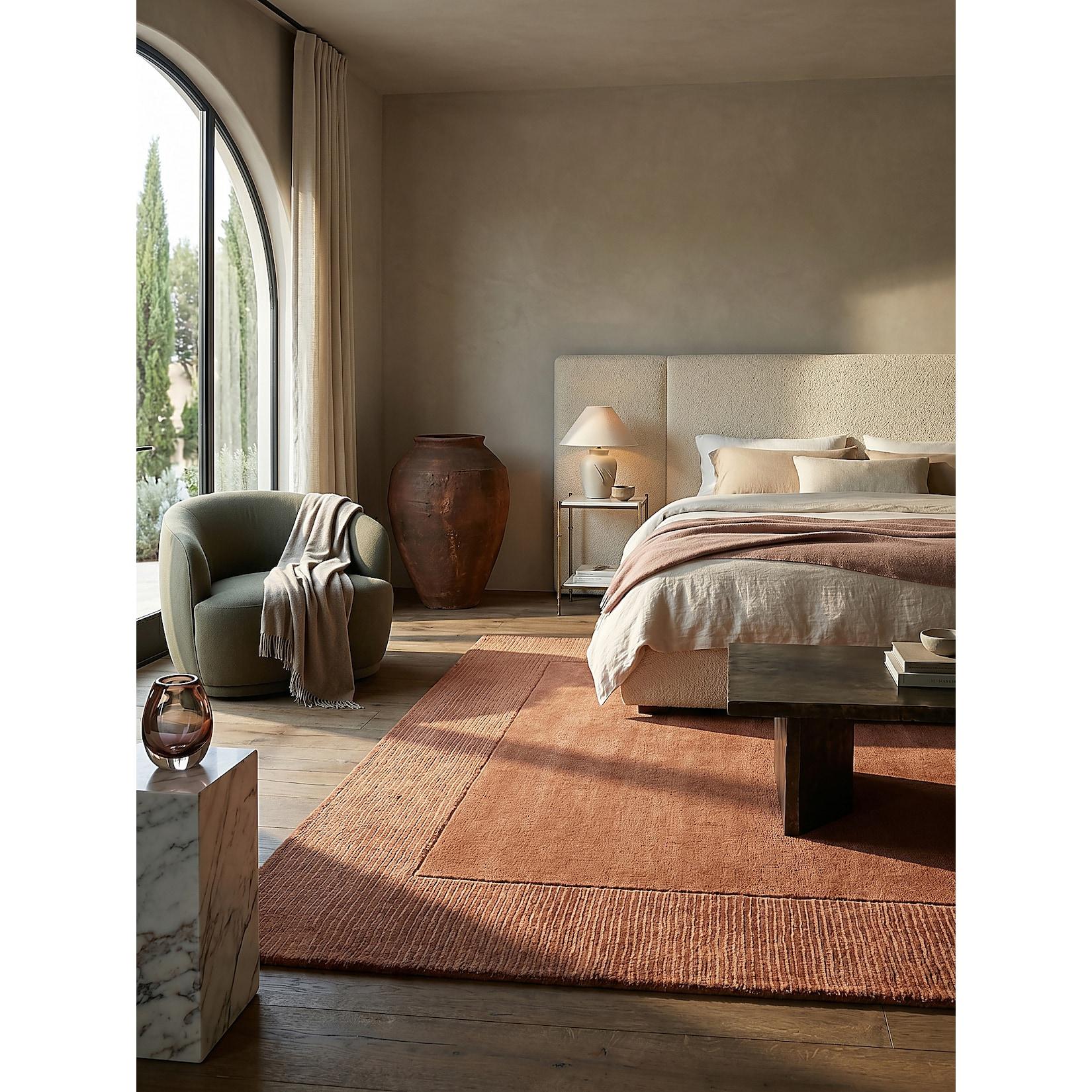 Wollteppich uni Orange 200 x 290 cm - MOLE Kadima Design