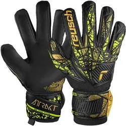 REUSCH Torwarthandschuhe Attrakt Infinity Finger Support, Größe 8 in Schwarz Schwarz