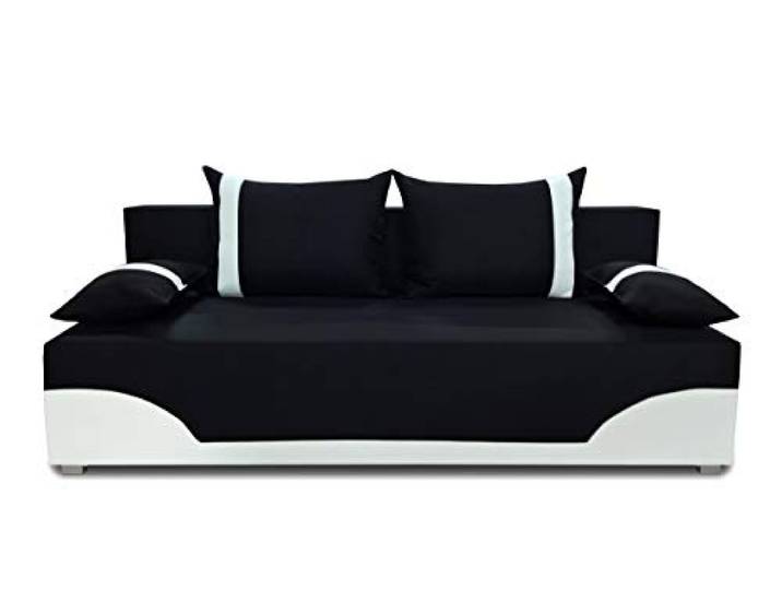 Sofnet - Schlafsofa Dario mit Schlaffunktion, Bettkasten (Neo 15 + D511) Klappsofa mit Bettkasten, Schlafcouch, Bettfunktion, Couch, Bettsofa, Sofagarnitur, pflegeleichter Stoffbezug