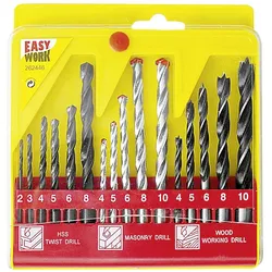 4x Easy Work, Bohrereinsatz, Kombibohrersatz (4 - 5 - 6 - 8 - 10 mm)