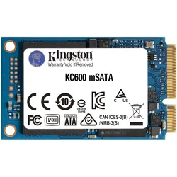 KINGSTON SSDNow KC600 256GB, MO-300/mSATA 6Gb/s