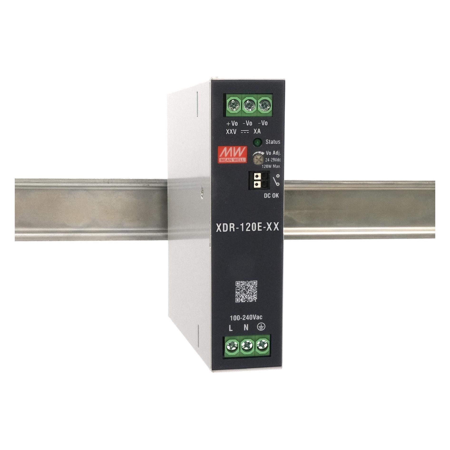 Exsys DIN-Rail Netzteil 12VDC/120W (DC-Stecker) (EX-6941-12)