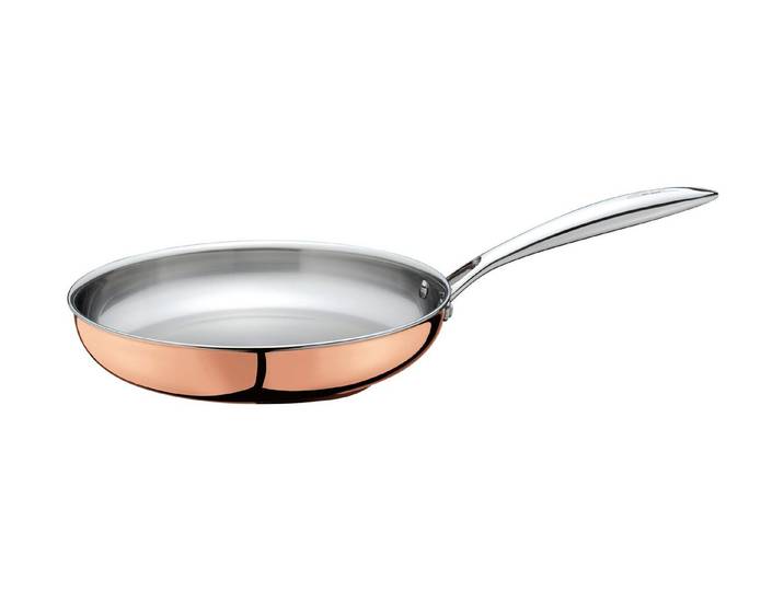 Spring Bratpfanne Bratpfanne 24cm Culinox, (Frühstücksset, 1-tlg., 4x Speiseteller, Frühstücksteller, Pastateller, Bol), Edelstahl, Induktion, alle Herdarten, Kupfer