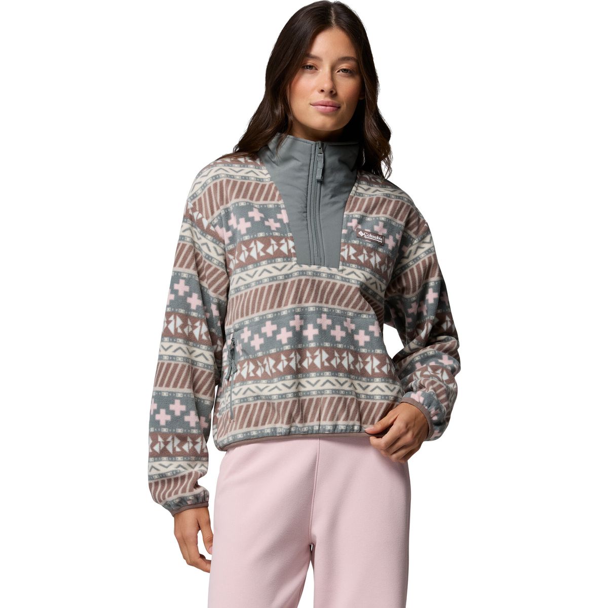 Columbia Women’s Sequoia Grove II Printed Half Zip Fleece iron wizard island (254) M 217378-2173781-254-M