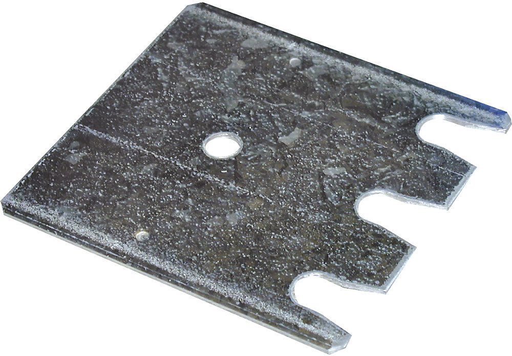 Unterlegblech für Fußplatten, verzinkt, für S635 und S645, BxTxH 145 x 200 x 2 mm SCHULTE