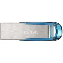 SanDisk Ultra Flair USB-Stick 128 GB USB Typ-A 3.2 Gen 1 (3.1 Gen 1) Blau, Silbe...