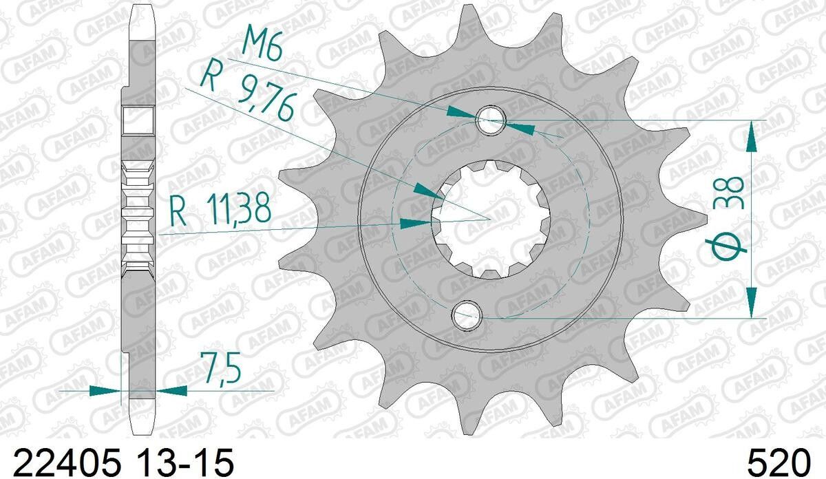 AFAM 22405-14 Chain Pinion