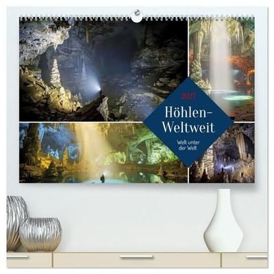 Höhlen-Weltweit (hochwertiger Premium Wandkalender 2027 DIN A2 quer), Kunstdruck in Hochglanz