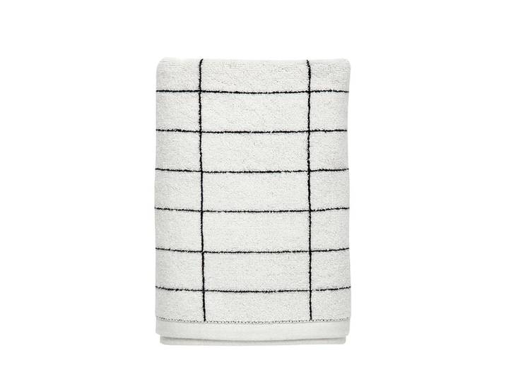 Mette Ditmer - Tile Handtuch 50 x 100 cm, schwarz / off-white