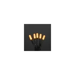 6347-820 LED Lichterkette gefrostet 50 bernst. grünes Kabel