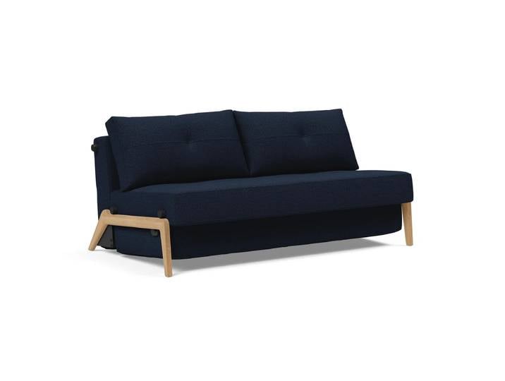 Innovation Living - Cubed 160 Schlafsofa, 103 x 165 cm, Eiche / dunkelblau (528 Mixed Dance)